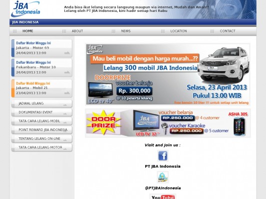 JBA Indonesia home page
