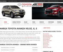 Harga Toyota Avanza Veloz, G, E - Mobil Toyota Jakarta