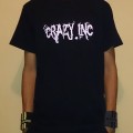 T-Shirt Crazy Inc Circle Old Logo Black/White