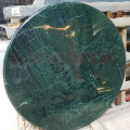 Meja marmer hijau antik diameter 100cm
