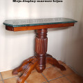 Meja console batu marmer hijau