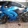 Kawasaki Ninja blue metallic 2010 mulus terawat,low km,pajak 2014