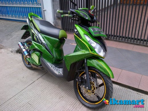 Jual Yamaha  Xeon  125cc Hijau Full modif  thn 2012  Motor 