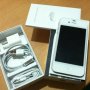 Jual iPhone 4 FU-GSM 16Gb White Fullset Mulus