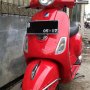 Jual murah piaggio LX 150i, thn 2012, warna merah