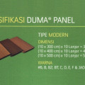 Plafon WPC Duma Panel motif serat kayu Tahan air dan rayap