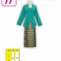Contoh Gambar Baju Batik, Baju Kerja Batik Wanita, Baju Batik, HBKEOP1