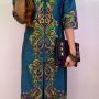 jubah india motif kupu tosca