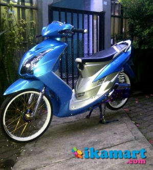  Modifikasi Mio Soul Biru Modifikasi Motor Kawasaki Honda 
