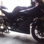 Jual Kawasaki Ninja 250 fi black 2012 mulus pajak panjang