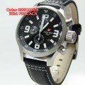 SWISS ARMY 2087 Silver Black Leather