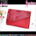 Handbag Fashionable - Snake Pattern Red