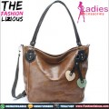 Tas Fashion Wanita - Coffee Leather Shoulderbag