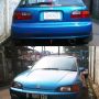 WTS!! DIJUAL!!! Honda civic SR3 (Estilo) 1993 M/T Biru (ZC DOHC - WIRE TUCK)