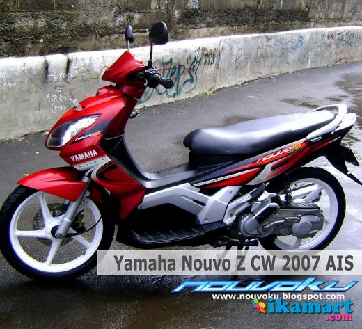Jual YAMAHA NOUVO Z CW Th 2007 AIS Merah Maroon Motor 