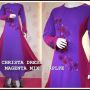 Christa dress magenta mix purple