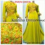Katrina Dress (mawar) lemon green