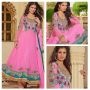 Dress Anarkali Best Embroiderry Baby Pink