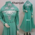 Gamis Khairiyah + shawl mint