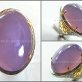 Natural LAVENDER CHALCEDONY. TOP Ungu Terong - RCH 023