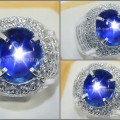Elegant Royal Blue SAFIR Star NH Sri Lanka - SPS 221 + Sertifikat