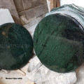 Meja bulat batu marmer hijau diameter 70cm