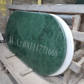Meja makan Oval marmer hijau ukuran 100 x 200 cm