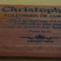 Gantungan Kunci Nama Scripture (Christopher)