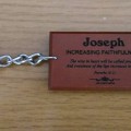Gantungan Kunci Nama Scripture (Joseph) | Gantungan Kunci Nama Kayu