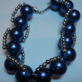 Gelang Rantai 14 Blue Pearl (PAD-G1) | Gelang Handmade