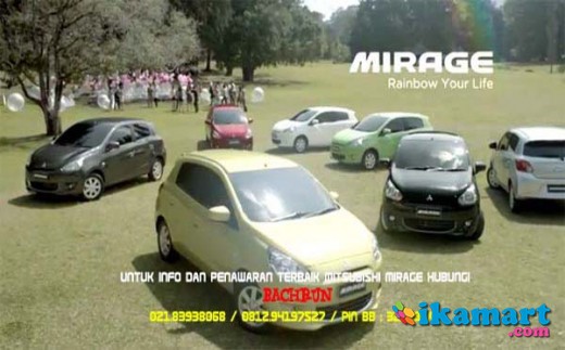 Mitsubishi Mirage Th 2013 A/t Hitam
