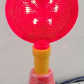 Lampu kerucut darurat merah,strobe traffic cone solar warning light T