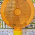 Lampu kerucut darurat T,strobe traffic cone solar warning light yellow