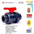 pvc true union ball valve socket npt sch80 2 1/2 inch epdm, cek kran