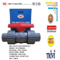 pvc true union ball valve socket soc sch80 4 inch epdm, cek kran