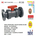 pvc ball valve flange to ansi 150 duraflow 1 Inches,true union upvc SH