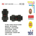 pvc tu ball check valve true union sch80 1 inch epdm, cek kran