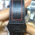 Hublot King Power Leather Silver