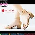 Sepatu High Heels Wanita Import - Red Wine BAT-1280 Khaki