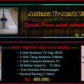 Pasang Antenna TV HDU19 Digital For LCD / LED Area TANGERANG