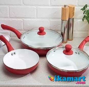 Dessini Cookware Set 5Pc Neoflame Panci Keramik  Saucepan 