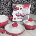Dessini Italy 5 Pc Alat Masak Anti Lengket Wokpan Keramik Ceramic Cookware Set Termurah