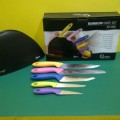 Oxone OX 606 Rainbow Knife Set Pisau Dapur Alat Pemotong Nakami Kualitas Dunia