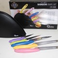 Pisau Pelangi Cutterly Set Oxone Pisau Dapur Ceramic Ox 606 Rainbow Knife Set Vicenza
