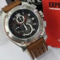 jam Expedition 6395 Silver Black Dial (Brown leather)