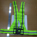 rompi karet hijau,safety vest rubber reflective elastic V shape
