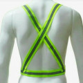 rompi karet hijau,safety vest rubber reflective elastic V shape