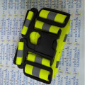 rompi karet kuning,safety vest rubber reflective elastic V shape