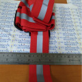 rompi karet merah,safety vest rubber reflective elastic V shape