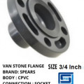 spear flange cpvc van stone socket ansi 3/4inch plastik